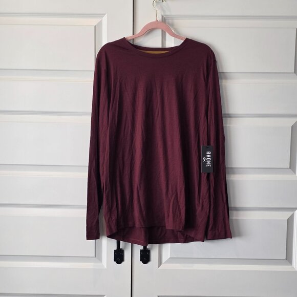 NWT:  Rhone The Modino Wool Long Sleeve Tee - Picture 3 of 4